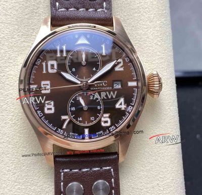 IWC Big Pilots Brown Dial Monopusher Edition Antoine De Saint Exupéry Replica Watch